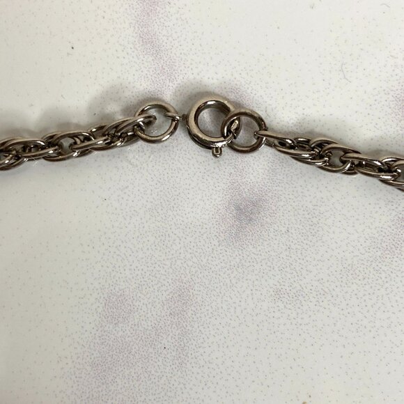 Vintage ACCESSOCRAFT NYC Silver Knight Crest Medieval Pendant Necklace & Brooch - Picture 6 of 8